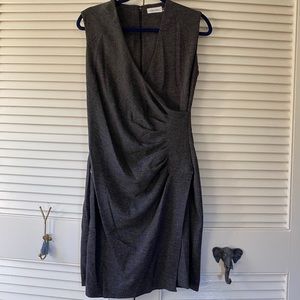 Calvin Klein - gray wrap dress, size 8
